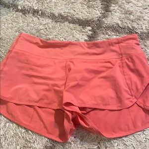 Lululemon Speed Shorts Pink Size 8 like new